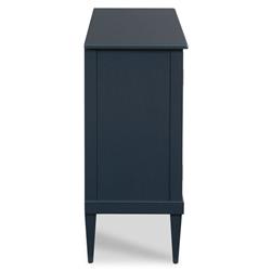 Cerise Updated Traditional Blue Oak Wood Sideboard|
