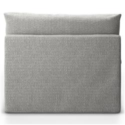 Cee Modern Classic Grey Upholstered Outdoor Chaise Lounge|