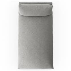 Cee Modern Classic Grey Upholstered Outdoor Chaise Lounge|