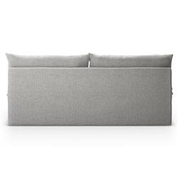 Cee Modern Classic Grey Upholstered Outdoor Armless Sofa|