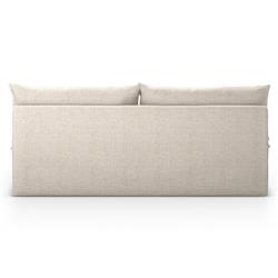 Cee Modern Classic Beige Upholstered Outdoor Armless Sofa|