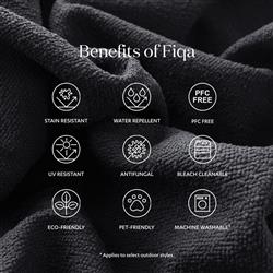 Alexander Mid Century Modern Charcoal Black Performance Boucle Dining Arm Chair|