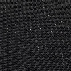 Ivanna Coastal Beach Black Woven Wicker Outdoor Rocking Chair|