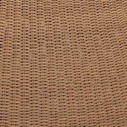 Ivanna Coastal Beach Brown Woven Wicker Outdoor Rocking Chair|