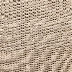 Ivanna Coastal Beach Beige Woven Wicker Outdoor Rocking Chair|