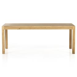 Isaac Rustic Lodge Brown Wood Rectangular Dining Table - 78"|