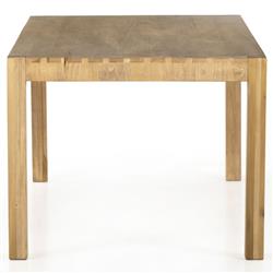 Isaac Rustic Lodge Brown Wood Rectangular Dining Table - 78"|