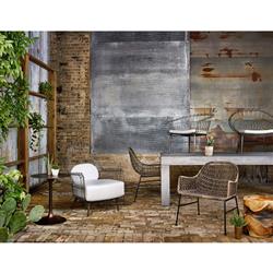 Kaili Global Bazaar Aged Natural Teak Wood Outdoor Side End Table|