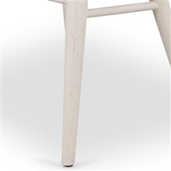 Lara French Classic Off White Oak Wood Windsor Dining Side Chair|