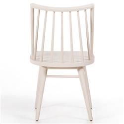 Lara French Classic Off White Oak Wood Windsor Dining Side Chair|
