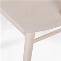 Lara French Classic Off White Oak Wood Windsor Dining Side Chair|