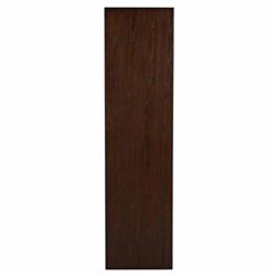 Saffron Modern Classic Dark Brown Oak Wood Ribbed Media Cabinet - 73"W|