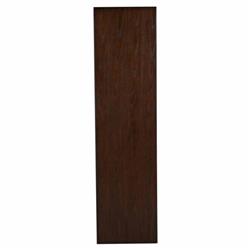 Saffron Modern Classic Dark Brown Oak Wood Ribbed Media Cabinet - 73"W|