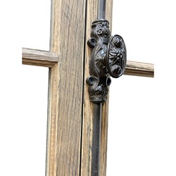 Haper Updated Traditional Brown Reclaimed Wood Display Case|