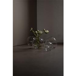 Amara Modern Classic Clear Glass Decorative Table Vase - Small|
