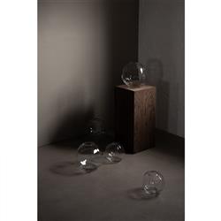 Amara Modern Classic Clear Glass Decorative Table Vase - Small|