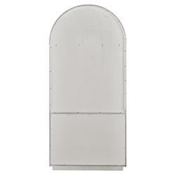 Noelle Modern Classic Brown Woven Cane White Wood 2 Door Armoire|