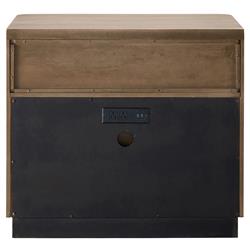 Noelle Modern Classic Light Brown Wood 2 Drawer Nightstand|