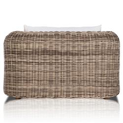 Celina Coastal White Performance Natural Teak Wood Outdoor Arm Chair|