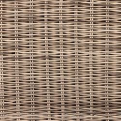 Celina Coastal White Cushion Woven Wicker Natural Teak Wood Outdoor Sofa - 106"|