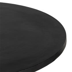 Bailey Industrial Loft Grey Aluminum Round Outdoor Dining Table - 42"|