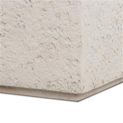 Otto Modern Classic White Concrete Rectangular Block Outdoor Coffee Table|