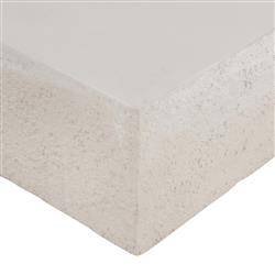 Otto Modern Classic White Concrete Rectangular Block Outdoor Coffee Table|