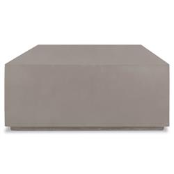 Otto Modern Classic Grey Concrete Rectangular Block Outdoor Coffee Table|