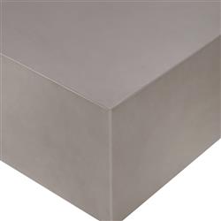 Otto Modern Classic Grey Concrete Rectangular Block Outdoor Coffee Table|