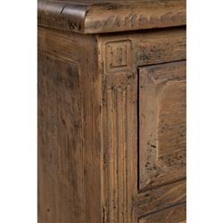 Julio Rustic Lodge Brown Pine Wood 3 Drawer Dresser | Kathy Kuo Home