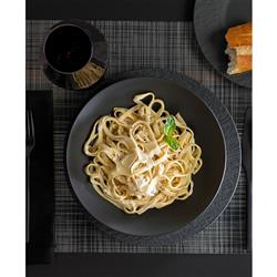 Manufacture Rock Modern Black Porcelain 12 Piece Dinnerware Set|