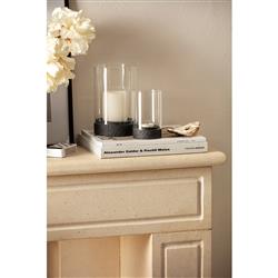 Manufacture Rock Home Clear Glass Hurricane Candleholder - Small|