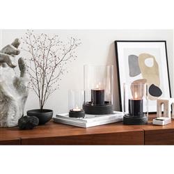 Manufacture Rock Home Clear Glass Hurricane Candleholder - Small|