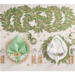 Dragonfly Regency Green Acrylic Gold Metal Napkin Ring - Set of 4|