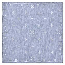 Fez Global Bazaar Blue Linen Napkin - Set of 4|