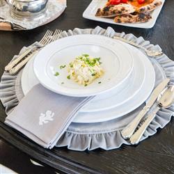 Firenze Modern Classic White Ceramic Soup Bowl|