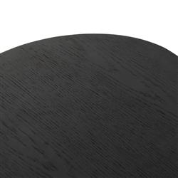 Ivan Mid Century Modern Black Oak Wood Brass Iron 4 Door Sideboard|