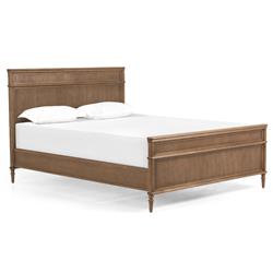 Tacorey Rustic Lodge Brown Solid Oak Wood Bed - Queen|