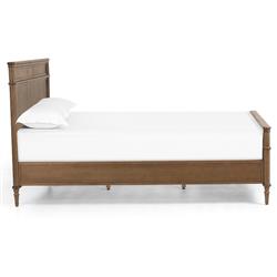 Tacorey Rustic Lodge Brown Solid Oak Wood Bed - Queen|
