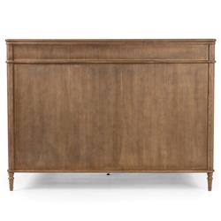 Tacorey Rustic Lodge Brown Solid Oak Wood Bed - Queen|