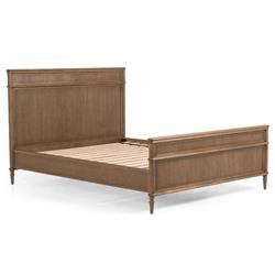 Tacorey Rustic Lodge Brown Solid Oak Wood Bed - Queen|