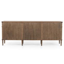 Tacorey Rustic Lodge Brown Solid Oak Wood 9 Drawer Dresser|