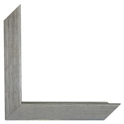 Misty French Country Blue Sky Neutral Landscape Grey Frame Painting I - 40x30|