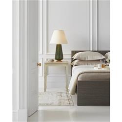 Visual Comfort Penelope Regency Green Porcelain Linen Shade Table Lamp|