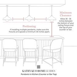 Visual Comfort Piaf Modern Classic Aged Iron Metal Large 2 Light Linear Pendant|