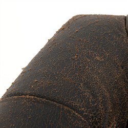 Emmy Rustic Lodge Vintage Black Leather Tufted Nailhead Trim Swivel Club Chair|