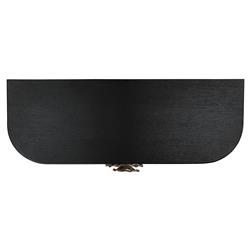 Sazana Modern Classic Black Oak Demilune Sideboard|