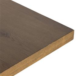 Alina Rustic Lodge Brown Oak Wood Rectangular Dining Table - 84"W|