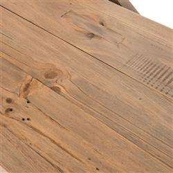 Rafal Rustic Lodge Brown Reclaimed Wood Open Bookshelf|