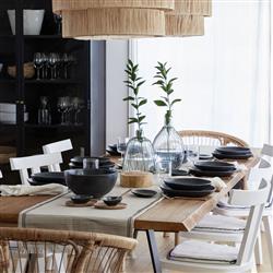 Livia Modern Classic Matte Black Stoneware Dinner Plate - Set of 4|